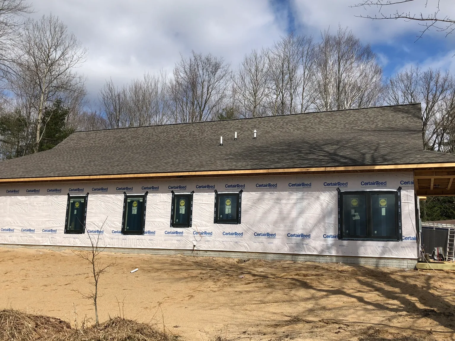 New siding project in progress, Ridge Exteriors