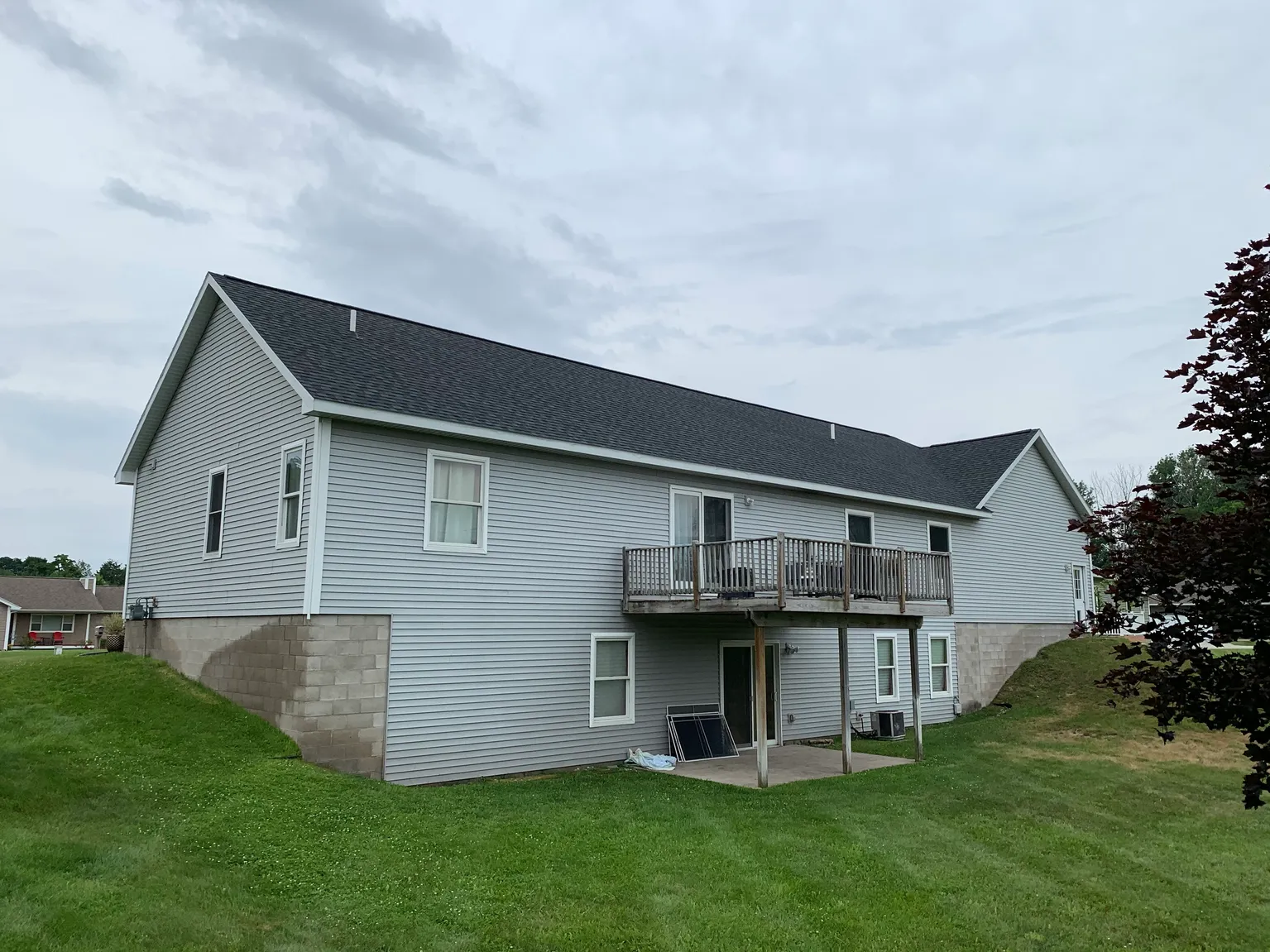 Completed roofing project